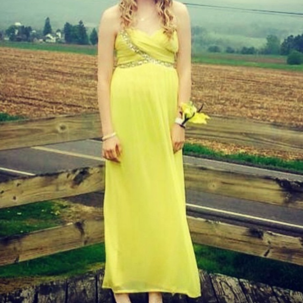 Yellow Prom Dress - Picture 3 of 3